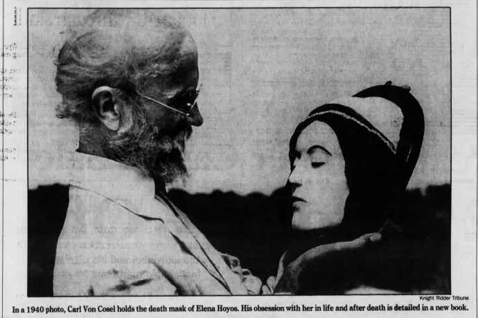 Carl Tanzler आणि त्याची लाडकी पेशंट Maria Elena Milagro de Hoyos